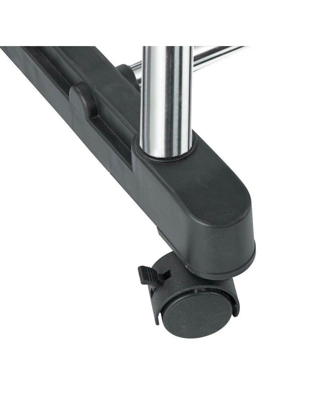 Stand Appendiabiti con Doppia Barra 157932 in Acciaio con Rotelle Regolabile - 3