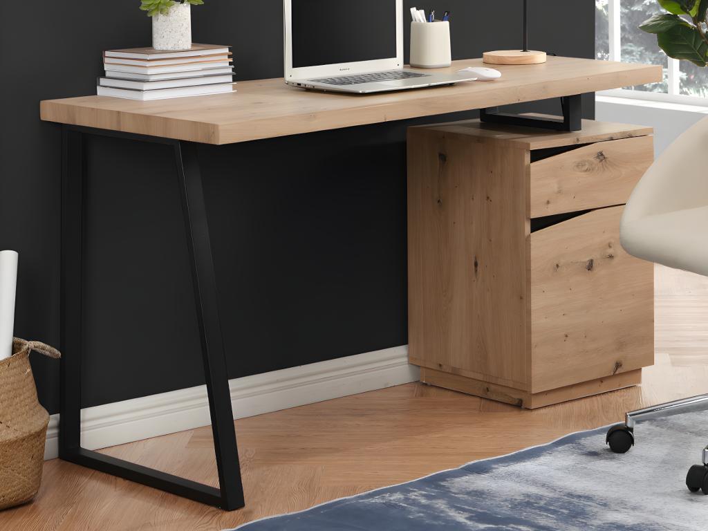 Scarpiera Forte TRONDHEIM 54x91 Cm – Legno Rovere, 1 Anta + Cassetto, Design Salvaspazio - 4