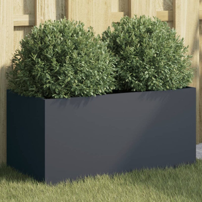 Donica, antracytowa, 62x30x29 cm, stal vidaXL
