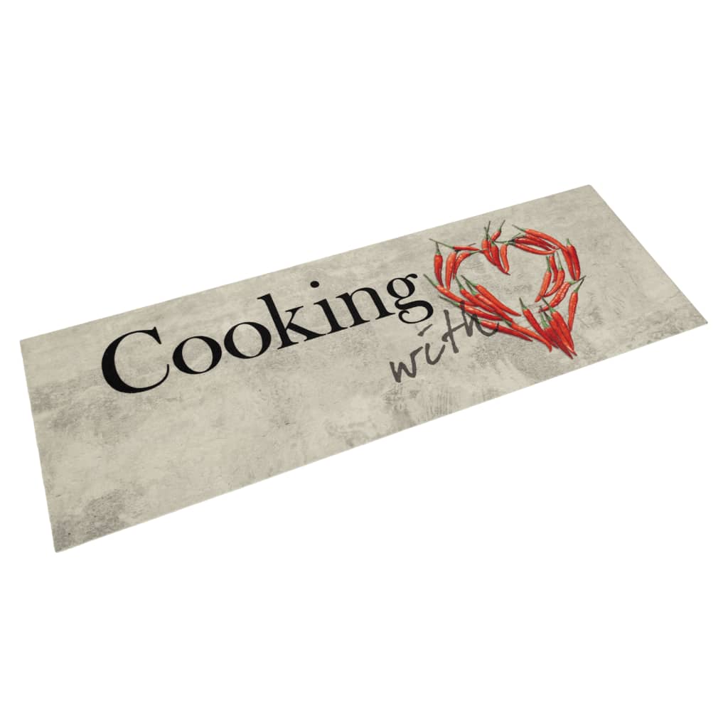 Maison exclusive - alfombra de cocina lavable terciopelo peper cooking 45x150 cm