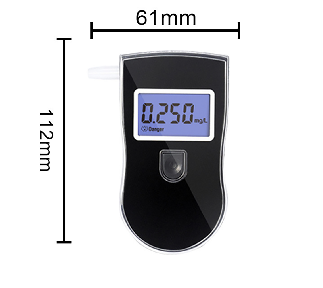 Éthylotest Portable AT-818 – Détecteur d’alcool Respiratoire avec Écran LCD, Capteur Semi-conducteur, Usage Domestique & Professionnel - 2