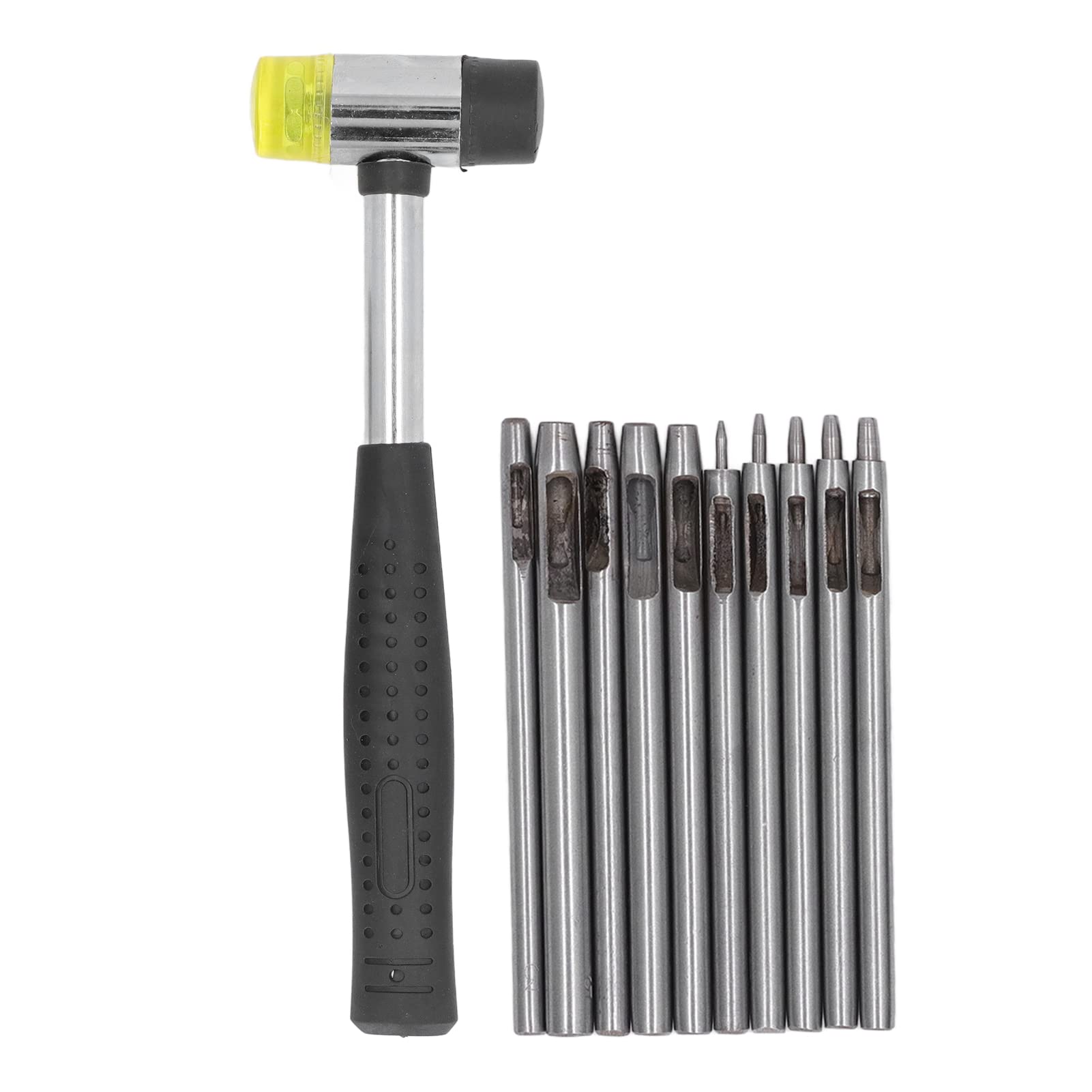 Jeu De 7 Poinçons Cuir S&R – Ronds Et Ovales – Pour Perforatrice – 274.100.225