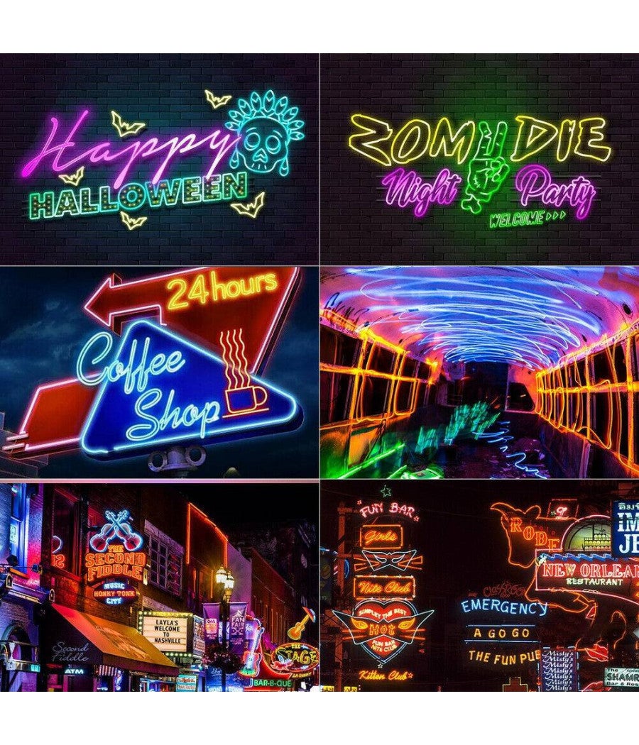 Trade Shop - Strip Led Fluorescente Effetto Tubo Neon Colorato Impermeabile In Silicone Dc12v - Verde - - 4