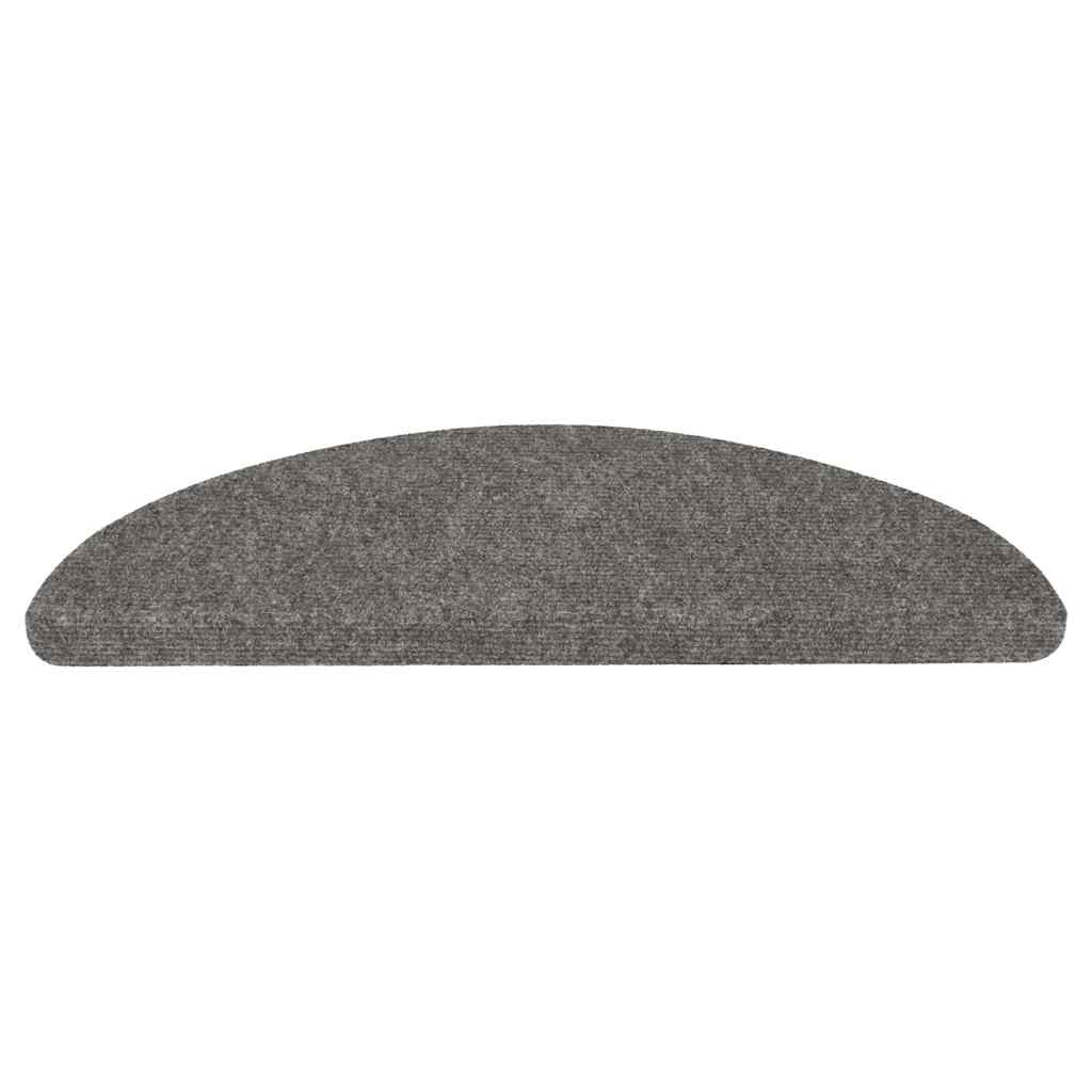 vidaXL Tapis d'escalier auto-adhésifs 20 pcs gris 56x17x3 cm - 4