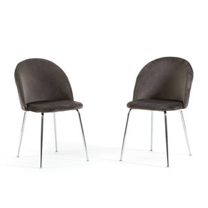 Lot De 4 Chaises Scandinaves SARA - Couleurs Mix Gris Foncé, Clair, Blanc Et Noir, Dimensions 54x40x80 Cm