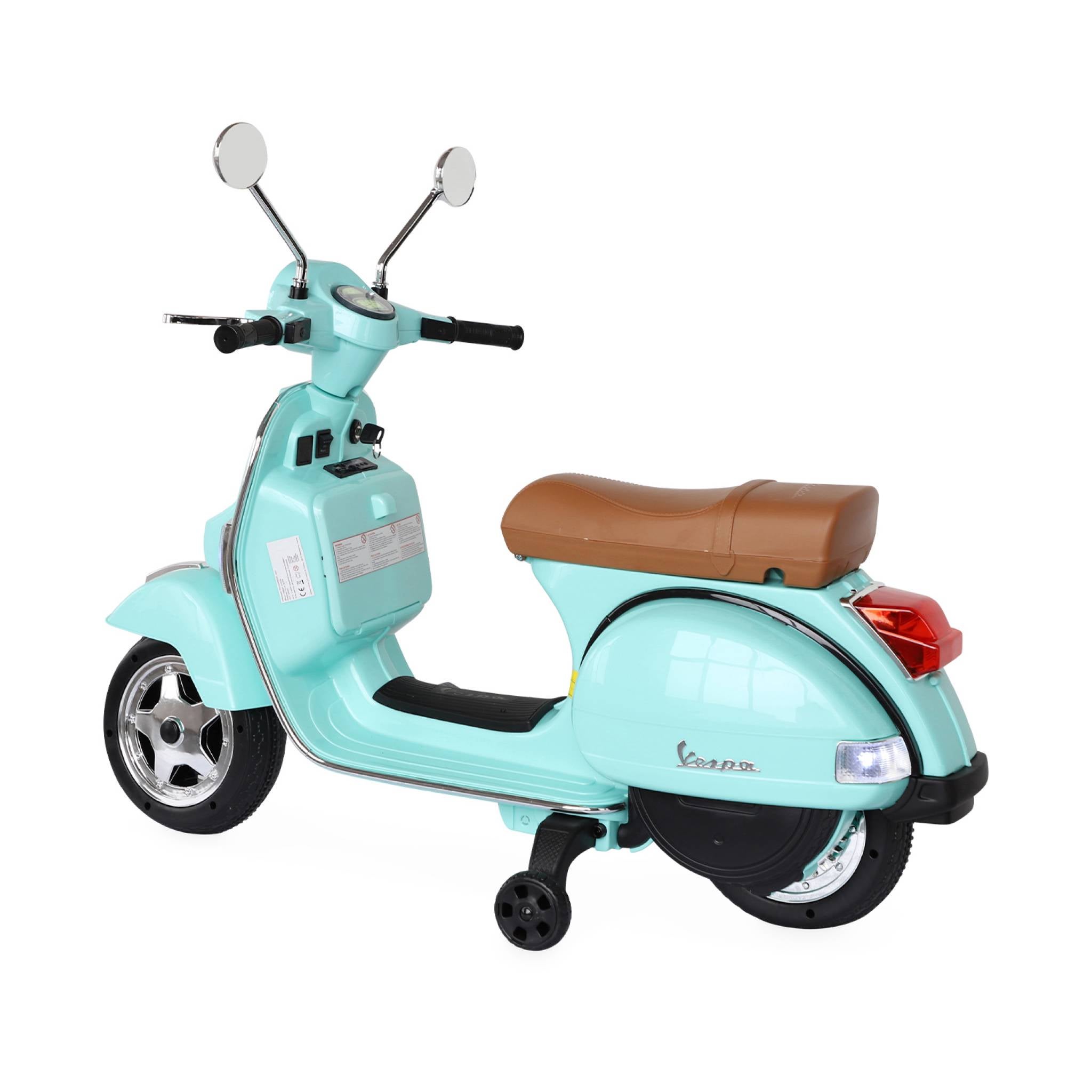 Jeu De Roues De Rechange Pour Moto Électrique Enfant Vespa PX150 12V - Compatible Scooter