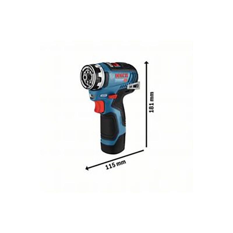 Wiertarko-wkrętarka 12 V (tylko narzędzie) GSR ​​12V-35 FC w walizce - BOSCH 06019H3002 - 2