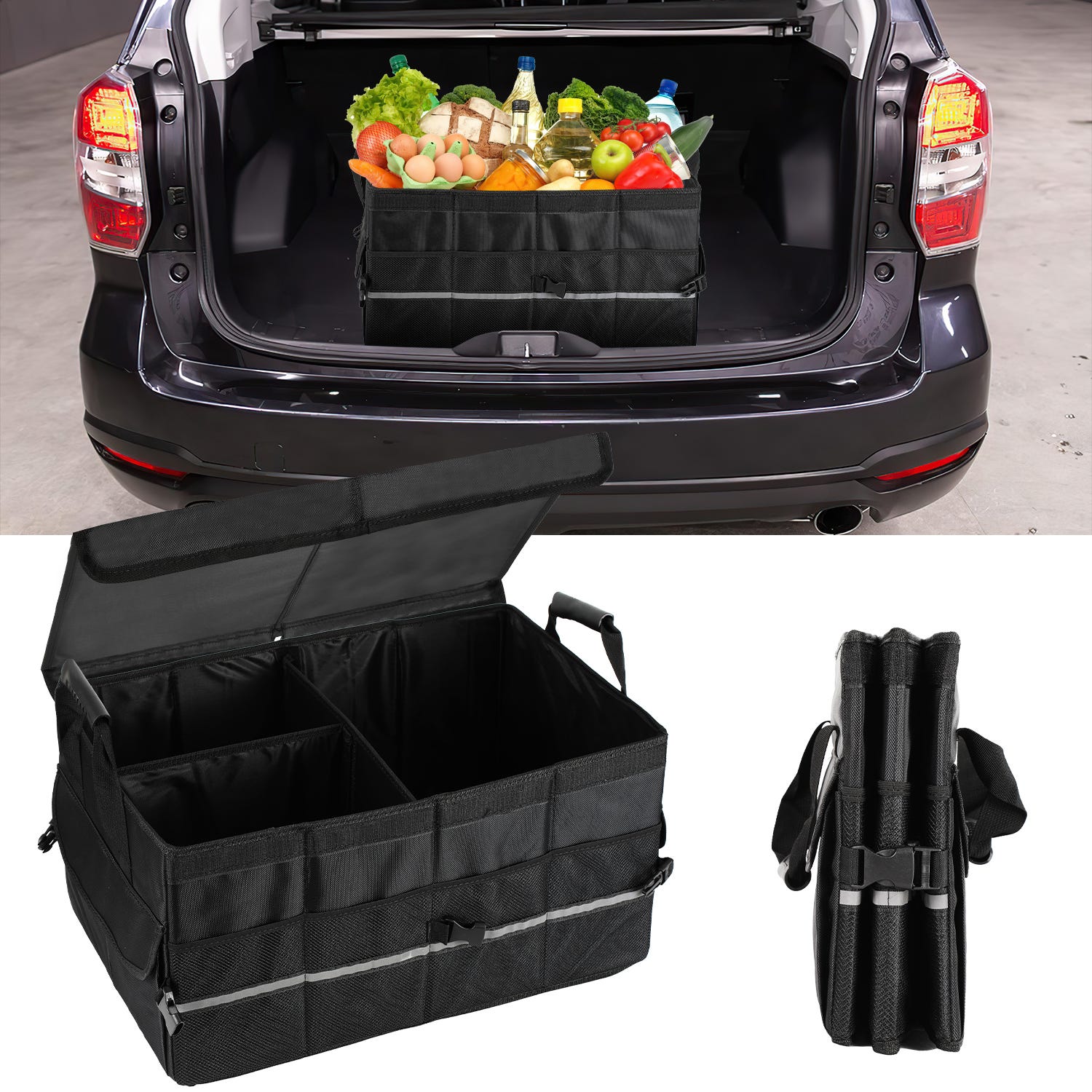 Organizer Per Bagagliaio Auto 1 Confezione Di Organizer Pieghevole Per Il Bagagliaio Dell'auto In Accessorio Auto Pratico Ripiegabile Organizer Per Bagagliaio Auto 1 Confezione Di Organizer Pieghevole Per Il Bagagliaio Dell'auto In Accessorio Auto Pratico Ripiegabile