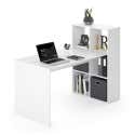 Vicco Desk Emir Blanc 72 X 143,8 cm avec étagères France Vicco Desk Emir Blanc 72 X 143,8 cm avec étagères France