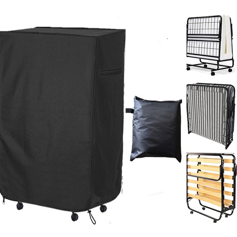 (84 * 33 * 107 cm) Pokrowiec na łóżko składane, pokrowiec na meble, przenośny pokrowiec na łóżko składane, pyłoszczelny składany pokrowiec do przecho