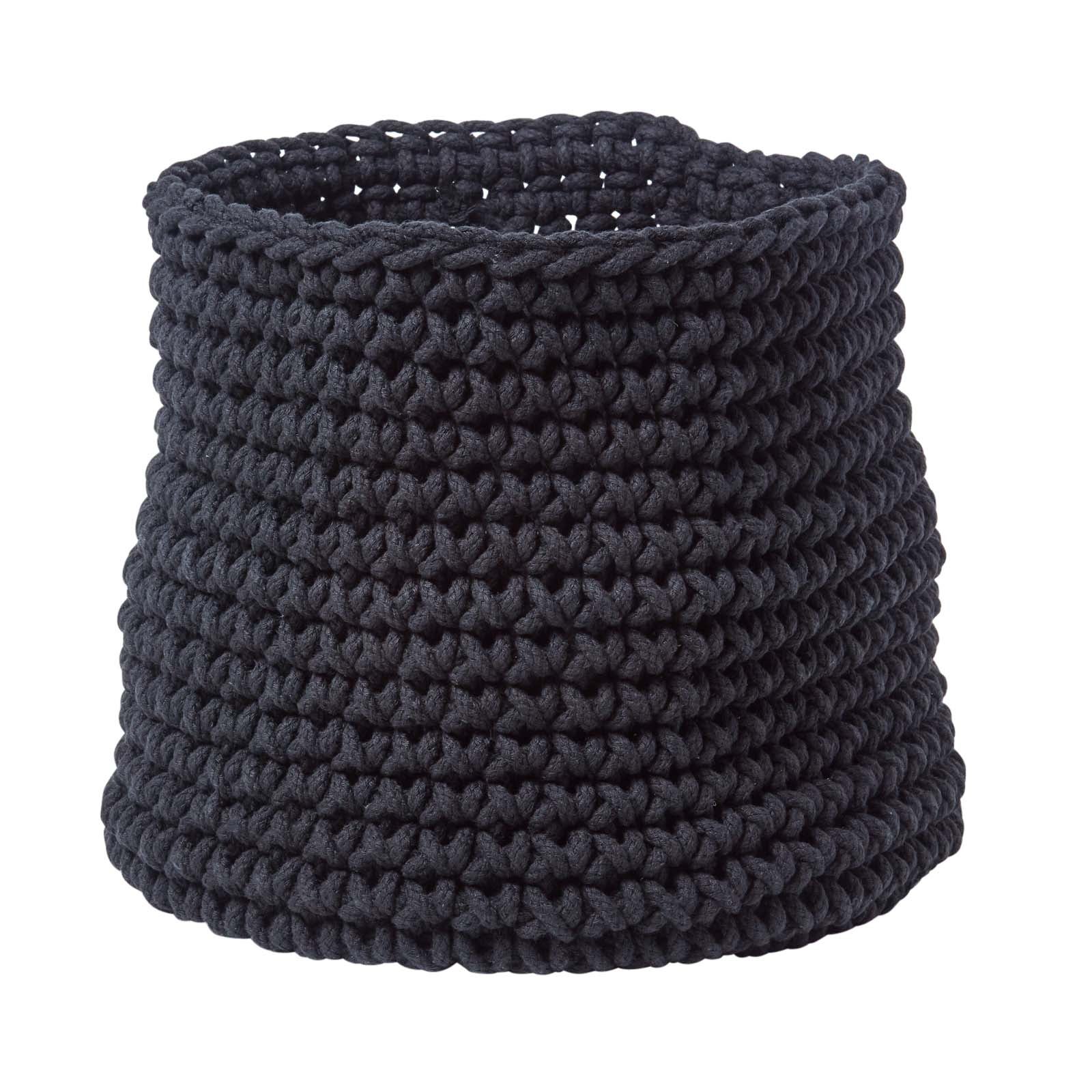Panier De Rangement En Corde De Coton Tressé - Format Rectangulaire 18x14 Cm - Pour Jouets, Salle De Bain, Salon - 6