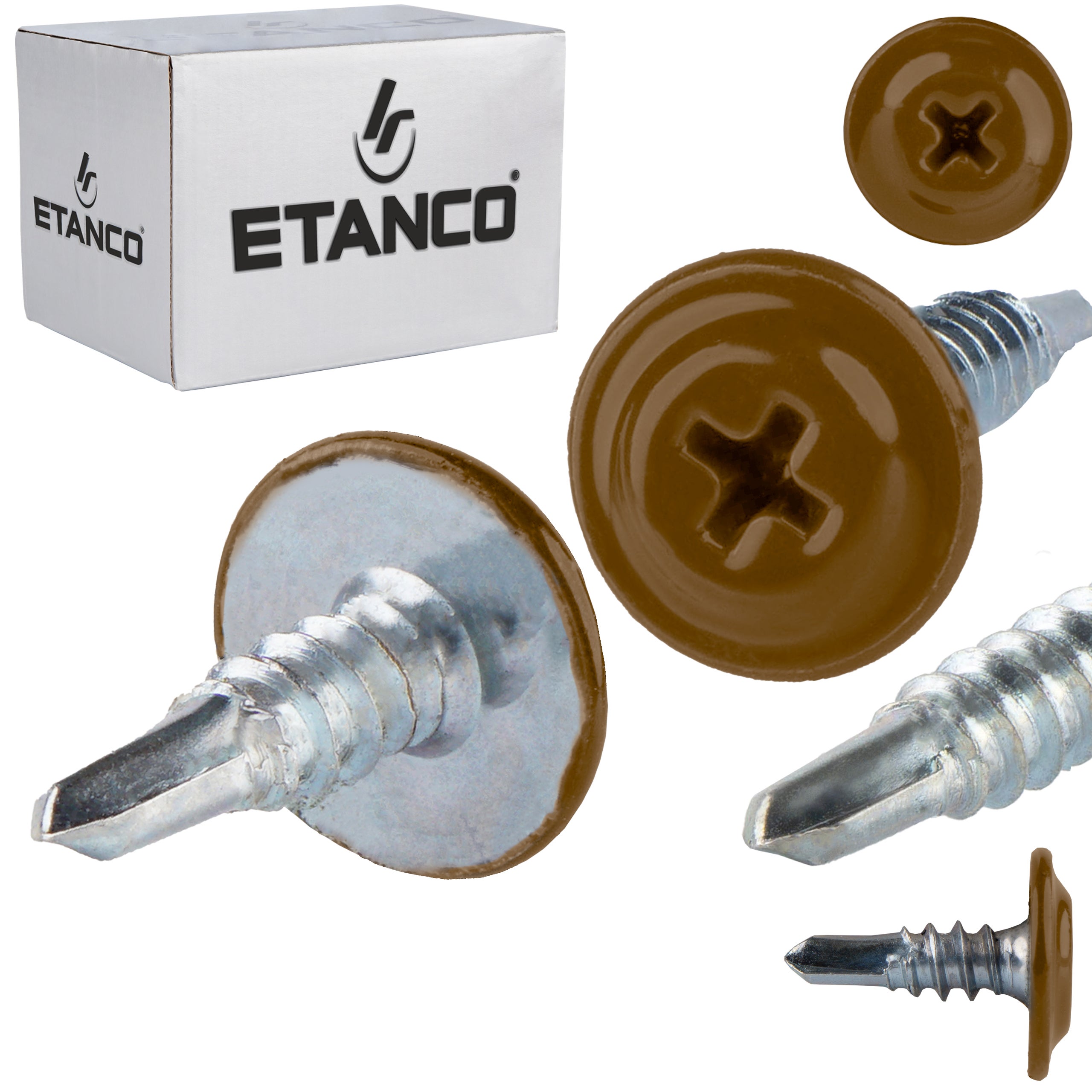 Wkręty podkładkowe Etanco GM-B 4,2x13 mm samowiercące RAL 8003 250szt