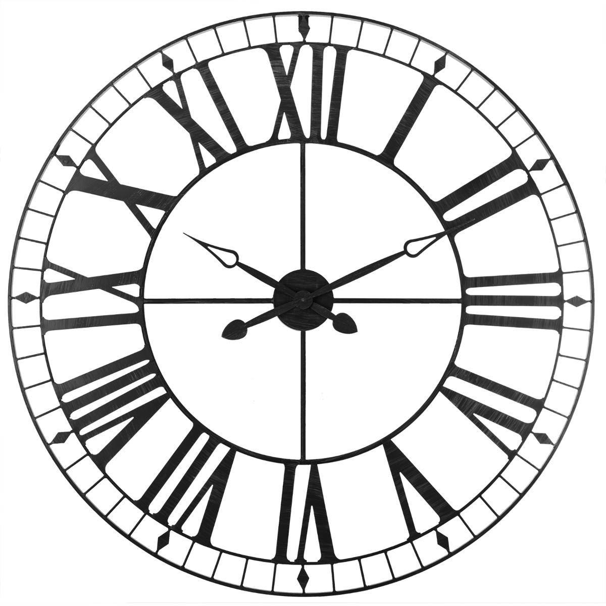 Atmosphera , Reloj 'Vintage', Metal D. 90 Cm Negro , Leroy Merlin