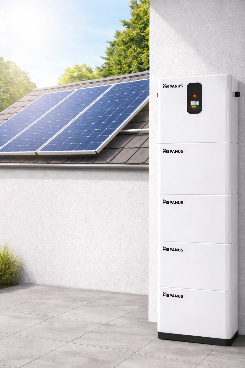 Kit Solaire 5kW avec Batterie LiFePO4 15kWh 6000 Cycles + APP | Autoconsommation + 9 Panneaux 435W HISPANUS - 9