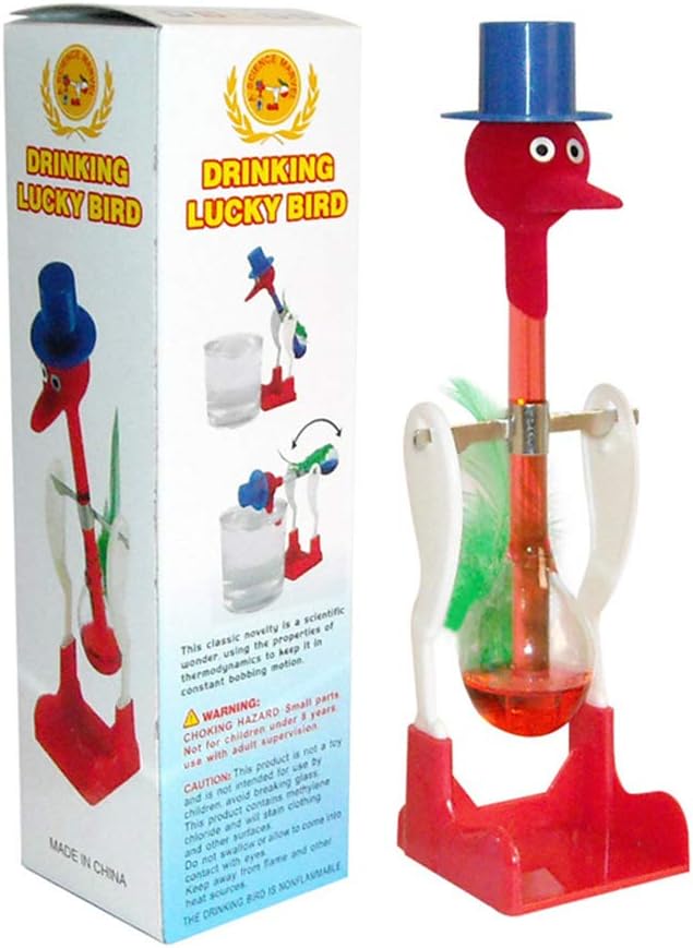 Anti Stop Liquid Drinking Glass ave Funny pato bebida água Desk interativo acessório (vermelho)