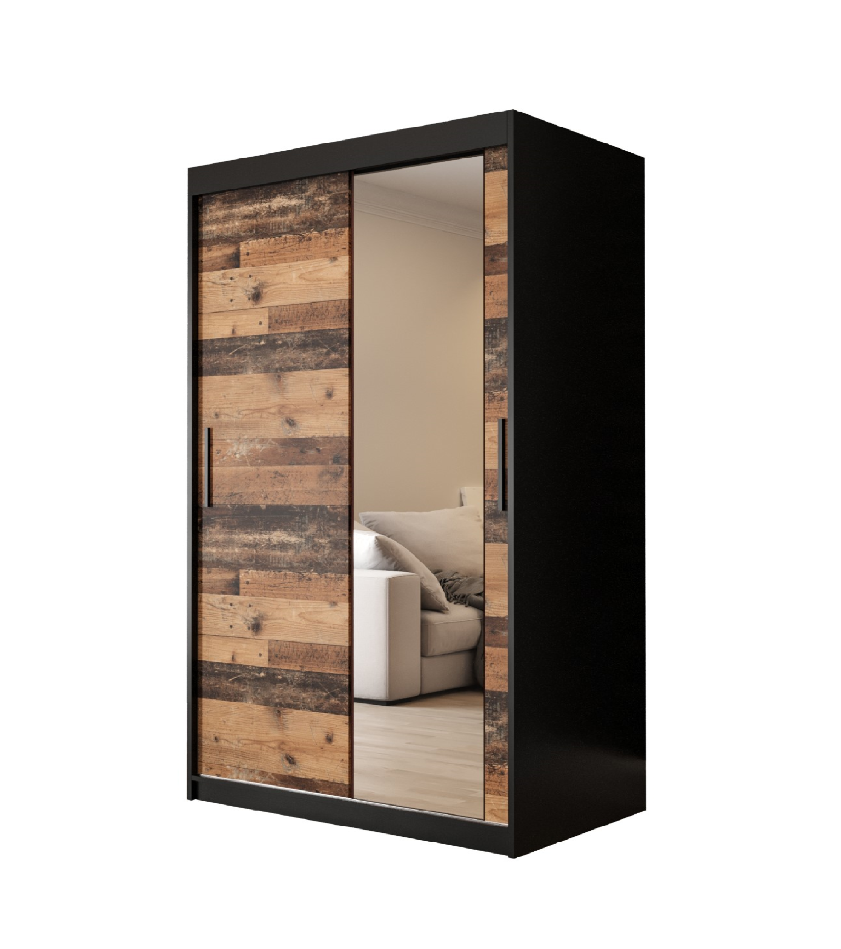 Szafa przesuwna garderoba OLD STYLE T2 100 x 62 x 200 cm - Abiks Meble