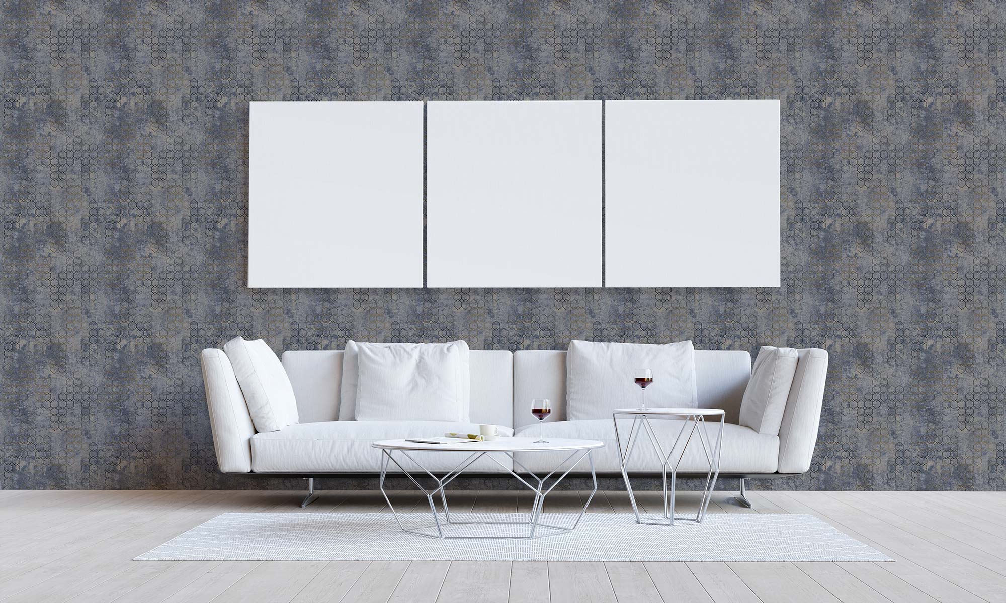 TADESSI WTD Fleece Wall Mural Carlo M1-No.424 Non-Woven Wallpaper Black