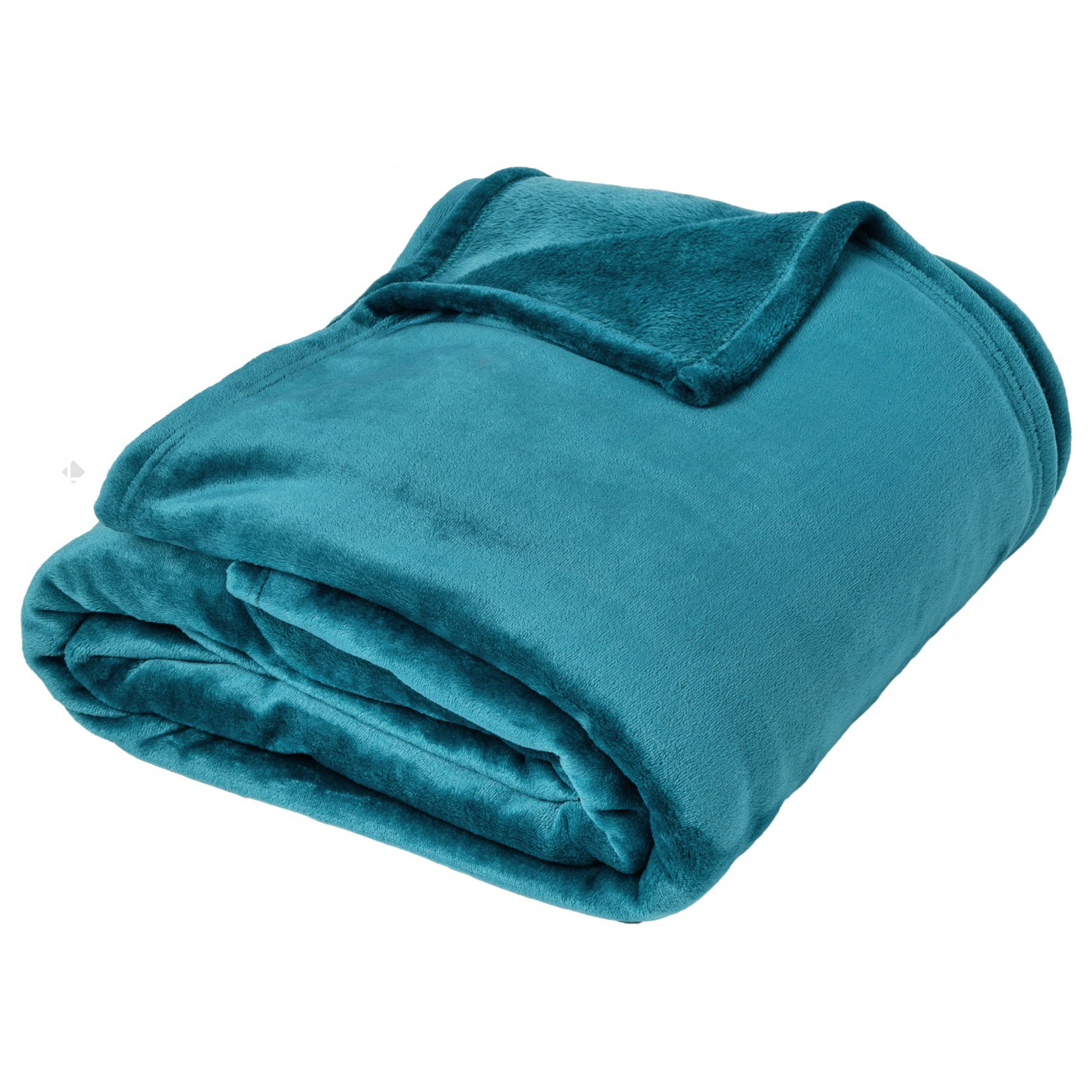 Couverture polaire 180x220 Isba violet Prune Polyester 320 g/m2 traité