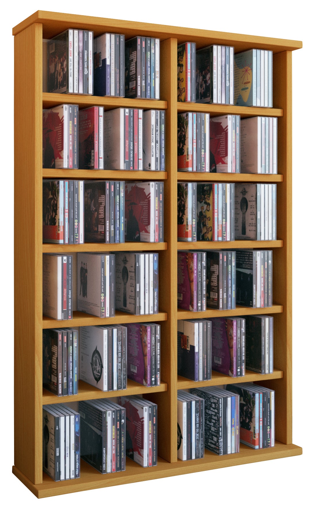 VCM Płyta CD / DVD Media Shelf Ronul Księga H. 92 x B. 60 x T. 18 cm