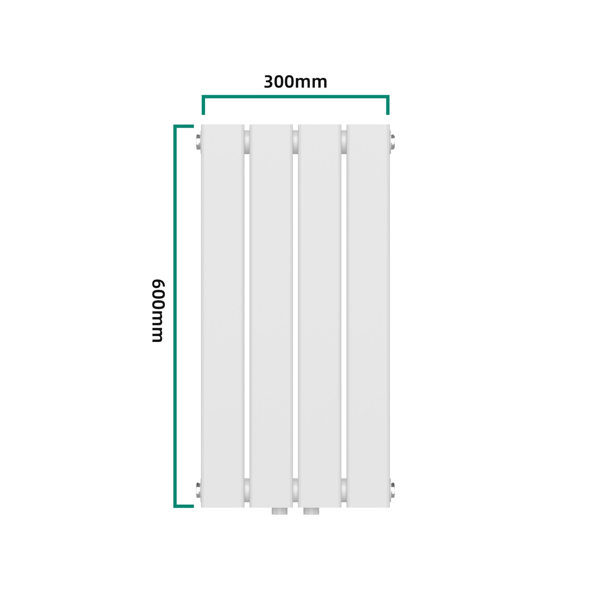 Radiateur à panneau plat Nore 249 W acier 60 x 30 cm blanc [neu.haus] - 4