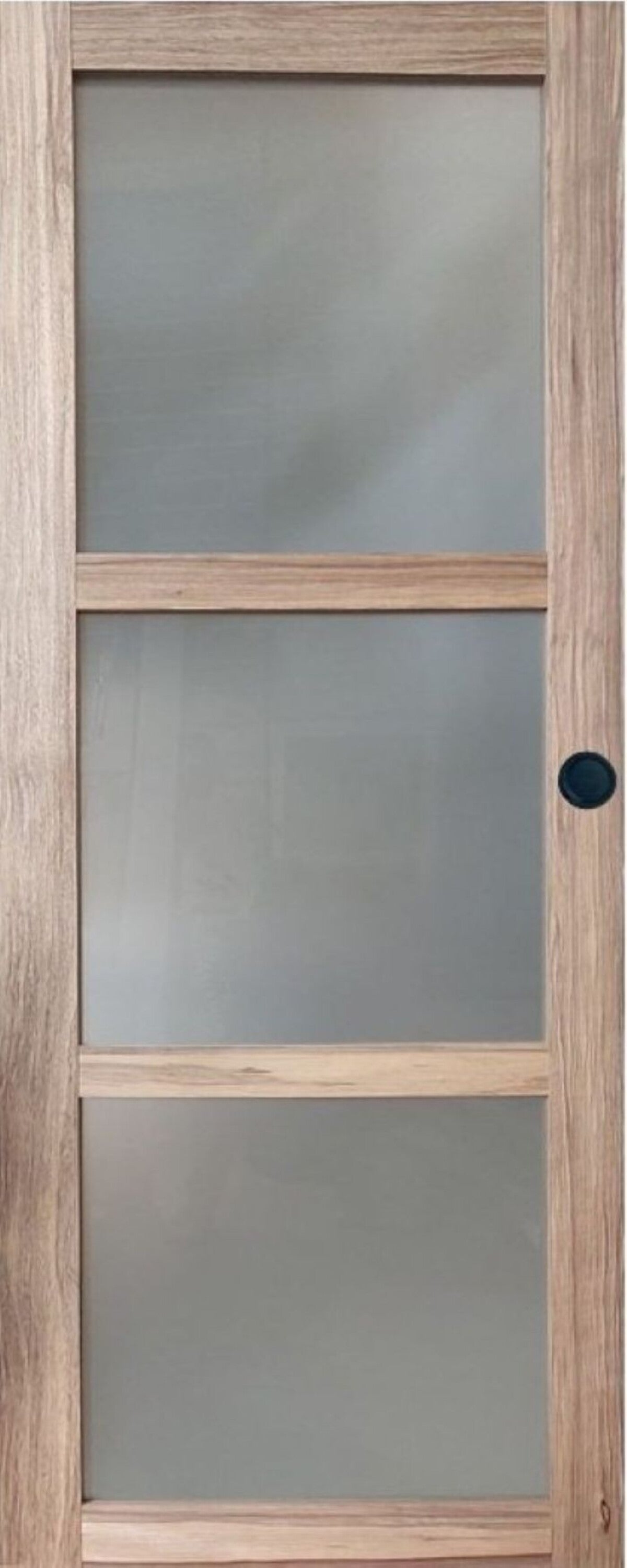 Puerta corredera de madera Frake con vitrina H204 x L73 cm, con conchas ...