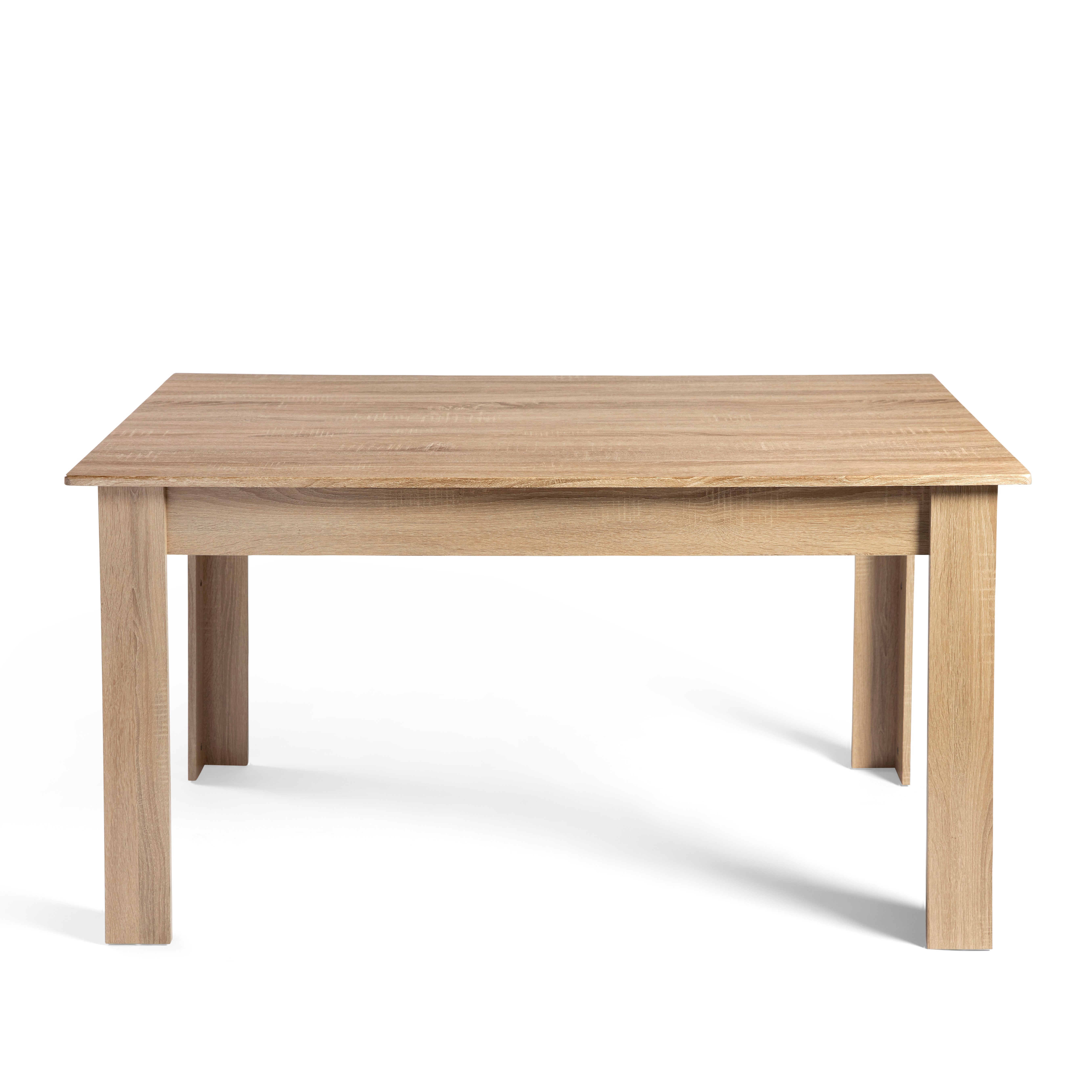 Mesa de comedor Aitana forma rectangular taupe 79x140x80 cm - 2