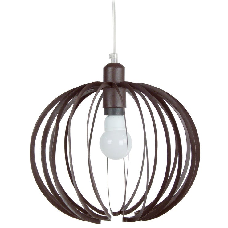 Suspensión tosel afonso metal globo negro pantalla de lámpara metal amarillo d25 x h85 cm