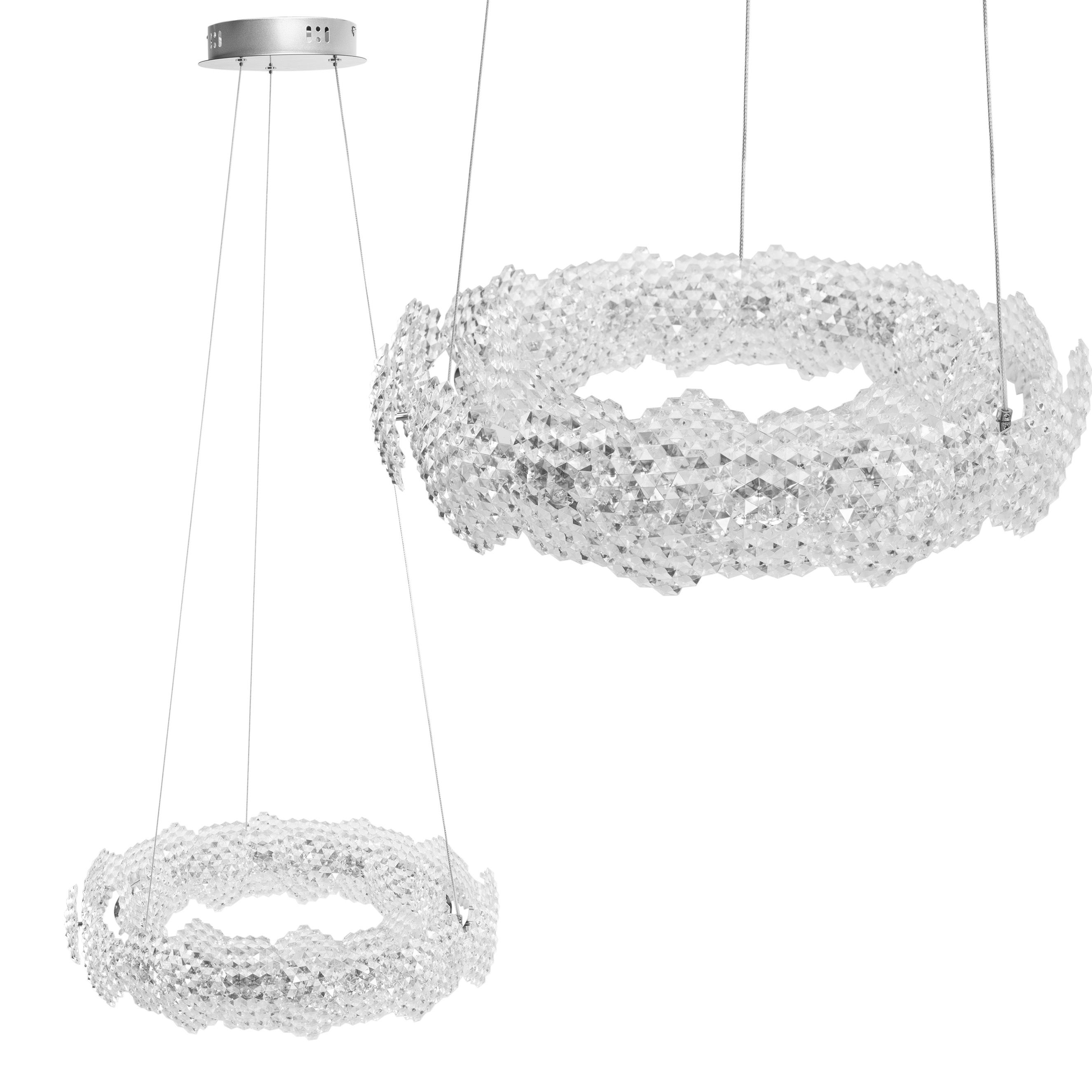 Lampa Sufitowa Wisząca Led Toolight Ms016-Cp Chrom 47Cm