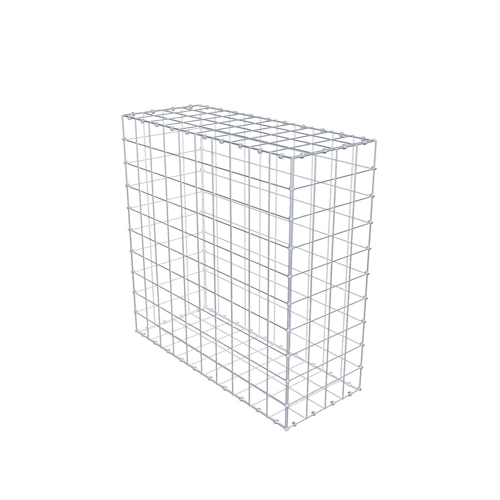 Gabion 100 cm x 100 cm x 40 cm (dł. x wys. x gł.), rozmiar oczka 10 x 10 cm, pierścień spiralny
