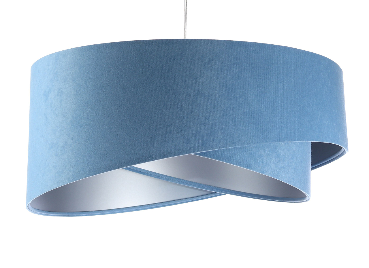 Lampa wisząca GEMSTONE błękitna/srebrna