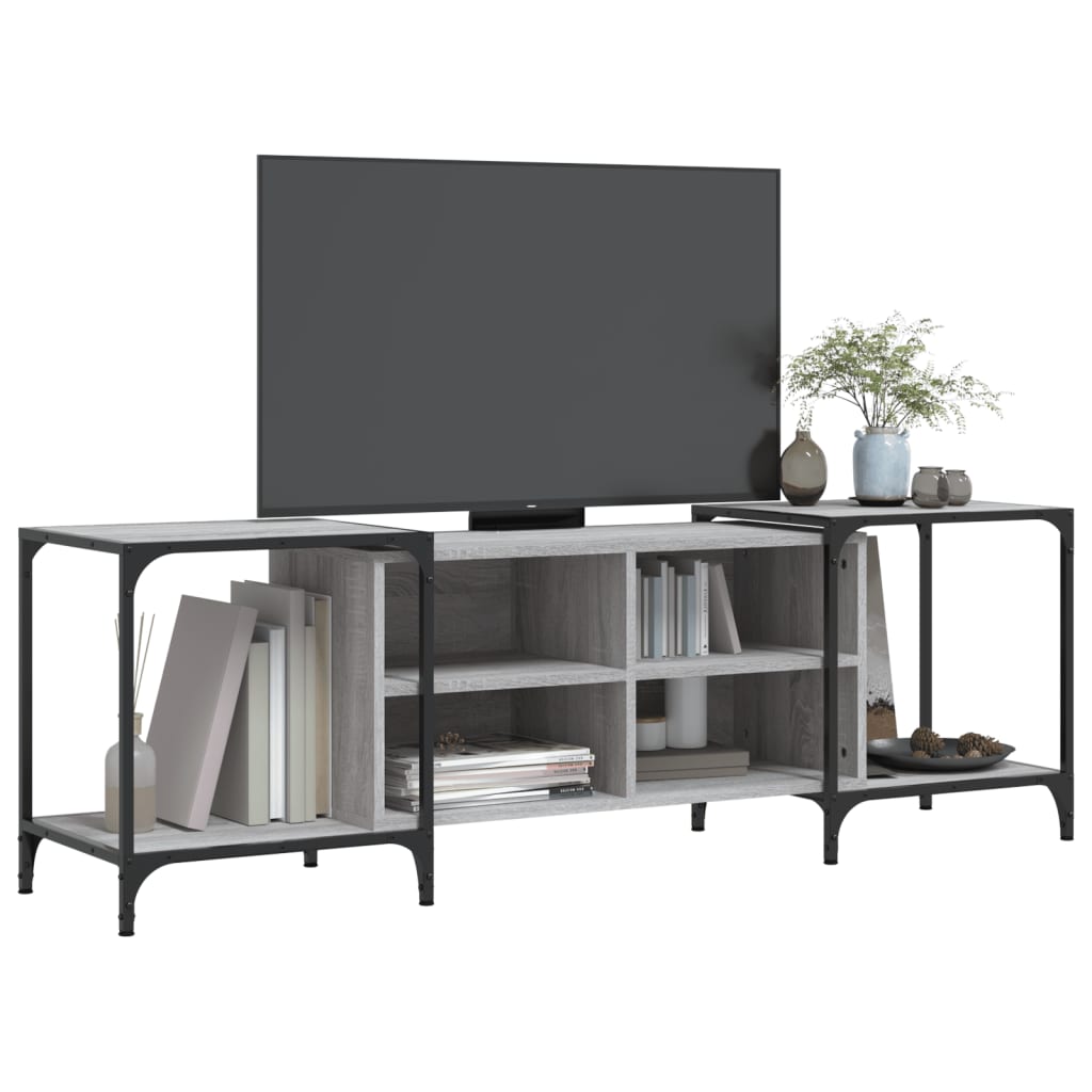Meuble TV sonoma gris 153x37x50 bois d'ingénierie - 3