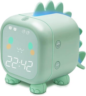 Sveglie Bambini Bambini Addormentati Addestramento Luce Notturna A LED, Sveglia Digitale per Addestramento al Sonno per Bambini con Ricarica USB con Luce Notturna-Purple