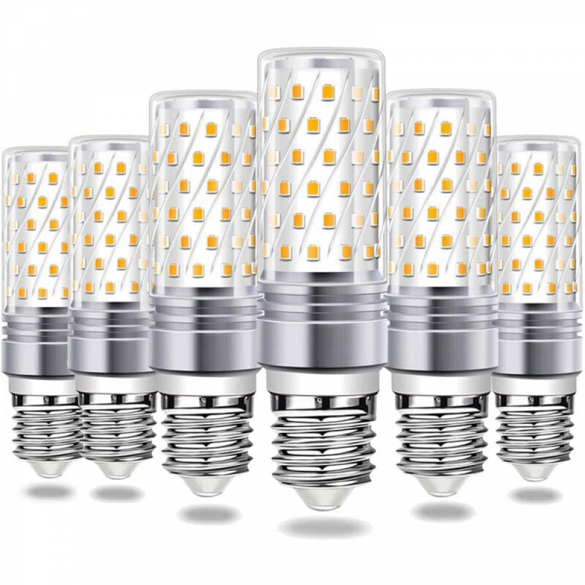 Zestaw 6 żarówek LED E27 12 W (odpowiednik żarówki halogenowej 100 W) 1200 lm Zimna biel 6000 K Kąt wiązki 360° 220-240 V
