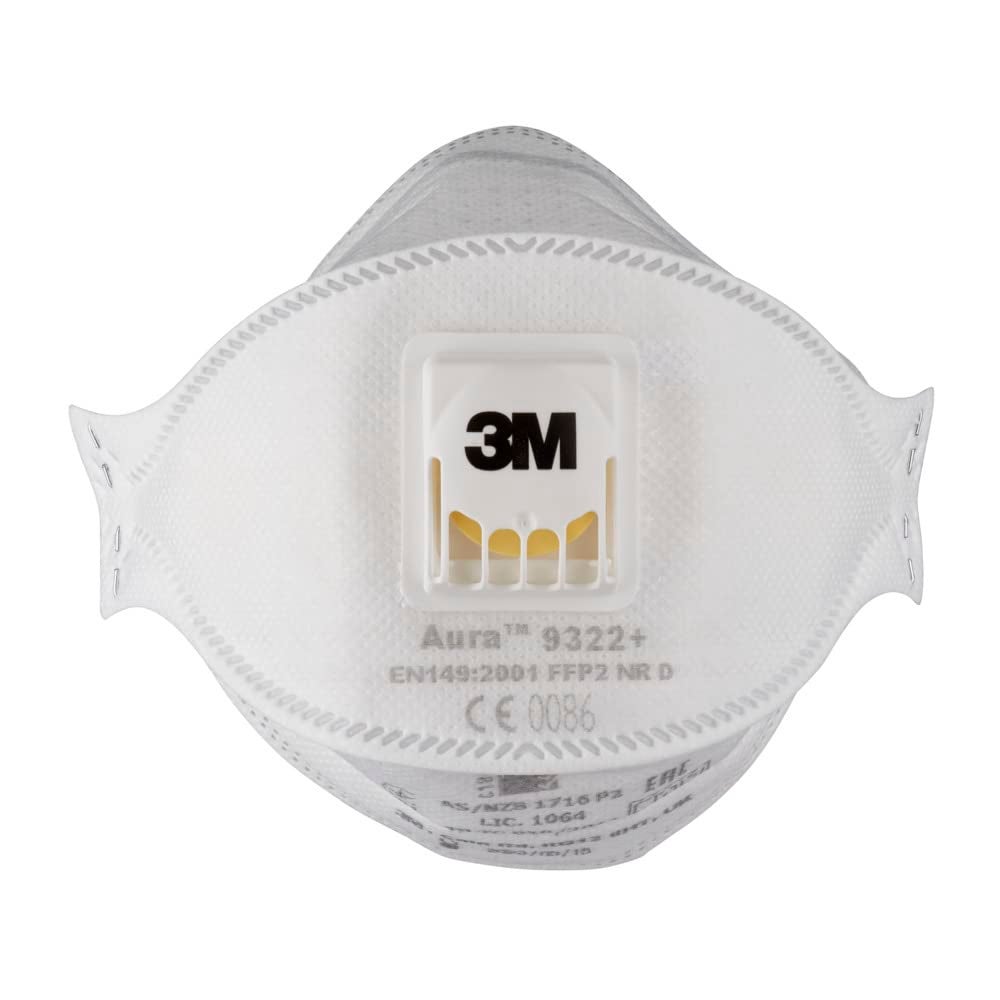 Masque de protection respiratoire 9322+ FFP2N RD avec valve d'expiration 3M (Par 10) - 6