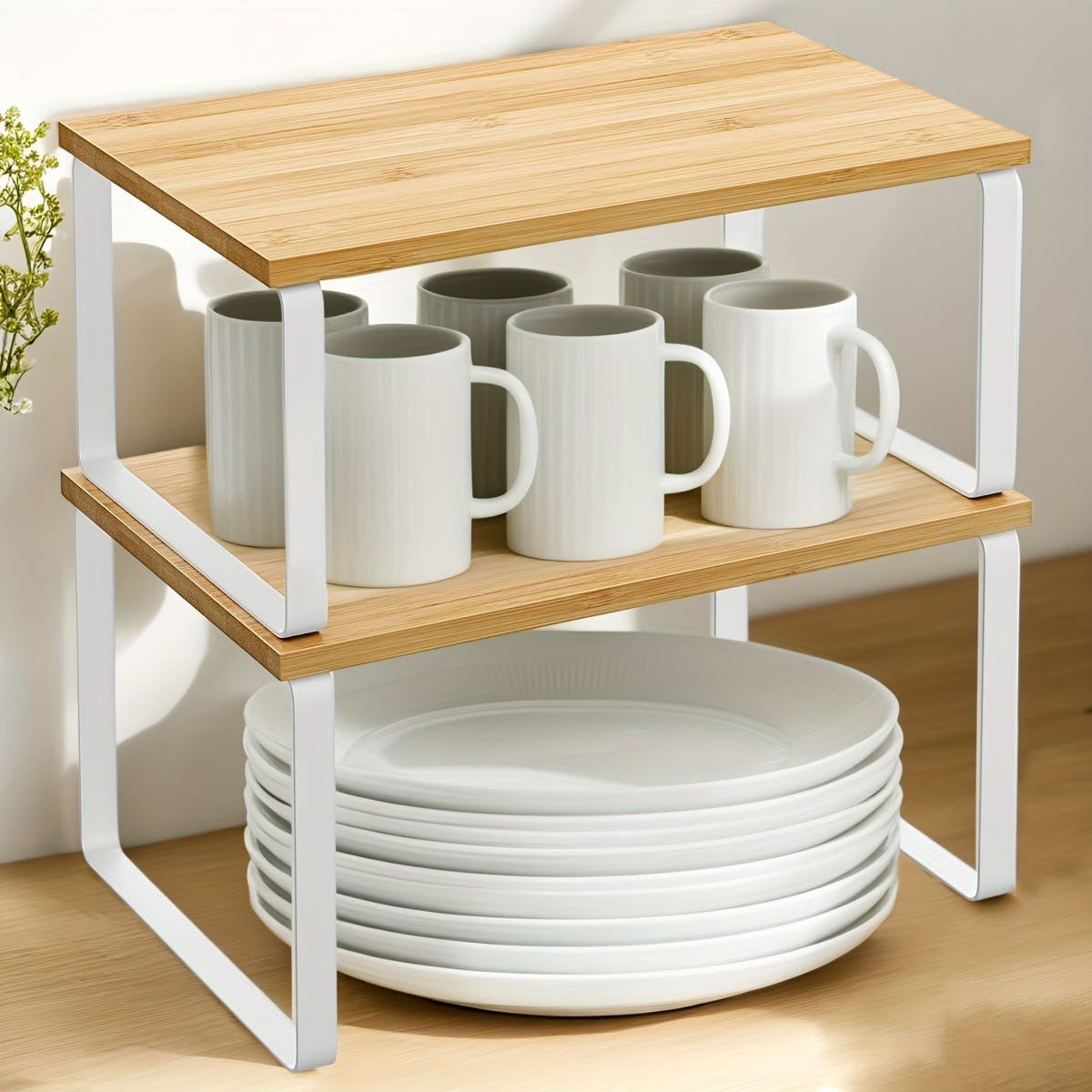 Étagère de cuisine à 2 niveaux, support de rangement polyvalent pour ...