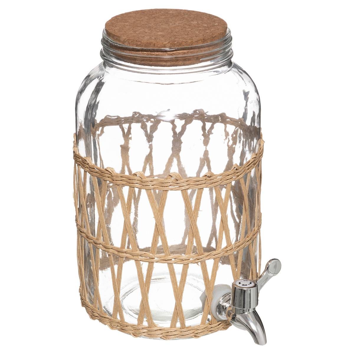 VEVOR Dispenser Per Bevande Di Vetro, Dispenser Per Bevande Da 10 Litri Per Feste Con Supporto Rubinetto Acciaio Inossidabile Dispenser Per Acqua Per Succo Te Freddo Ristoranti Hotel Feste 83672566