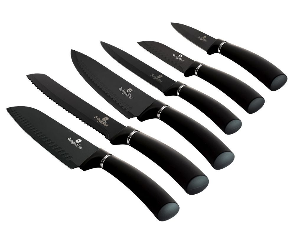 Juego de cuchillos con superficie antibacteriana 6 piezas Colección Royal Black - 3