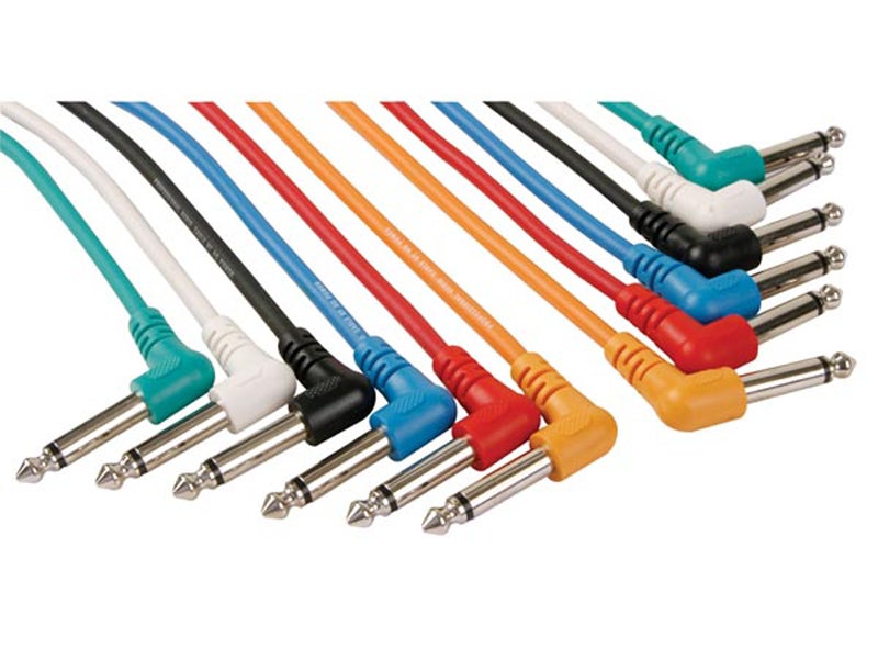 Câble Patch Jack 6,35 Mm Coudé - Longueur 15 Cm, Mâle Vers Mâle, Pour Guitare, Clavier, équipement Audio