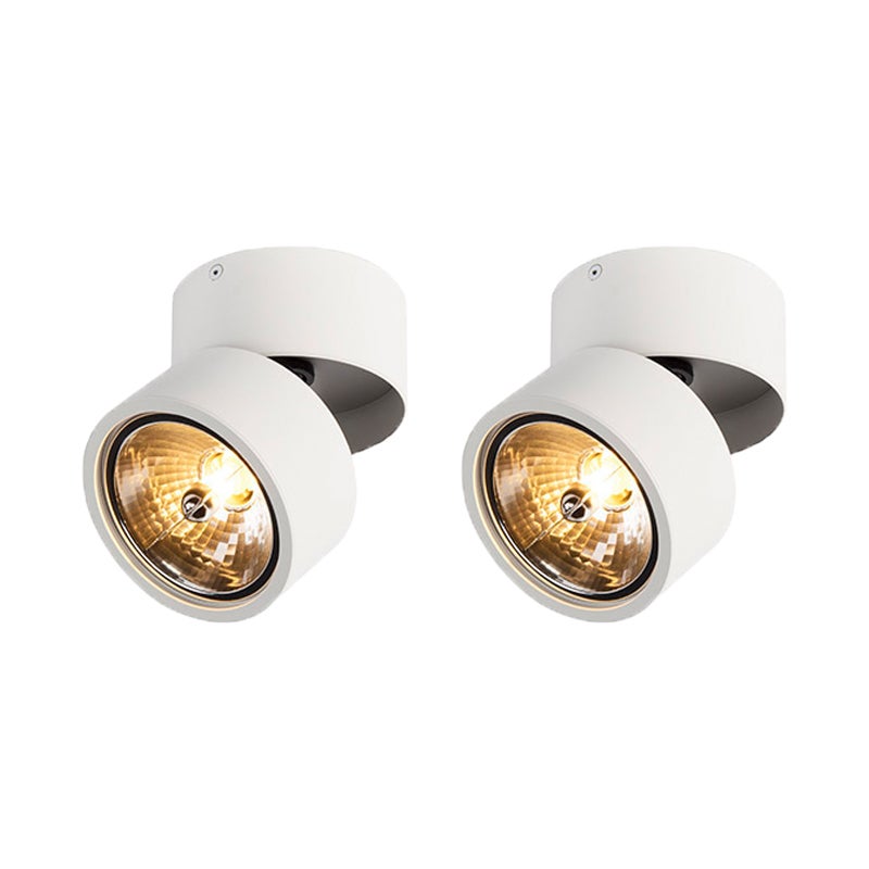 Zestaw 2 nowoczesnych reflektorów białych okrągłych regulowanych - Go Nine