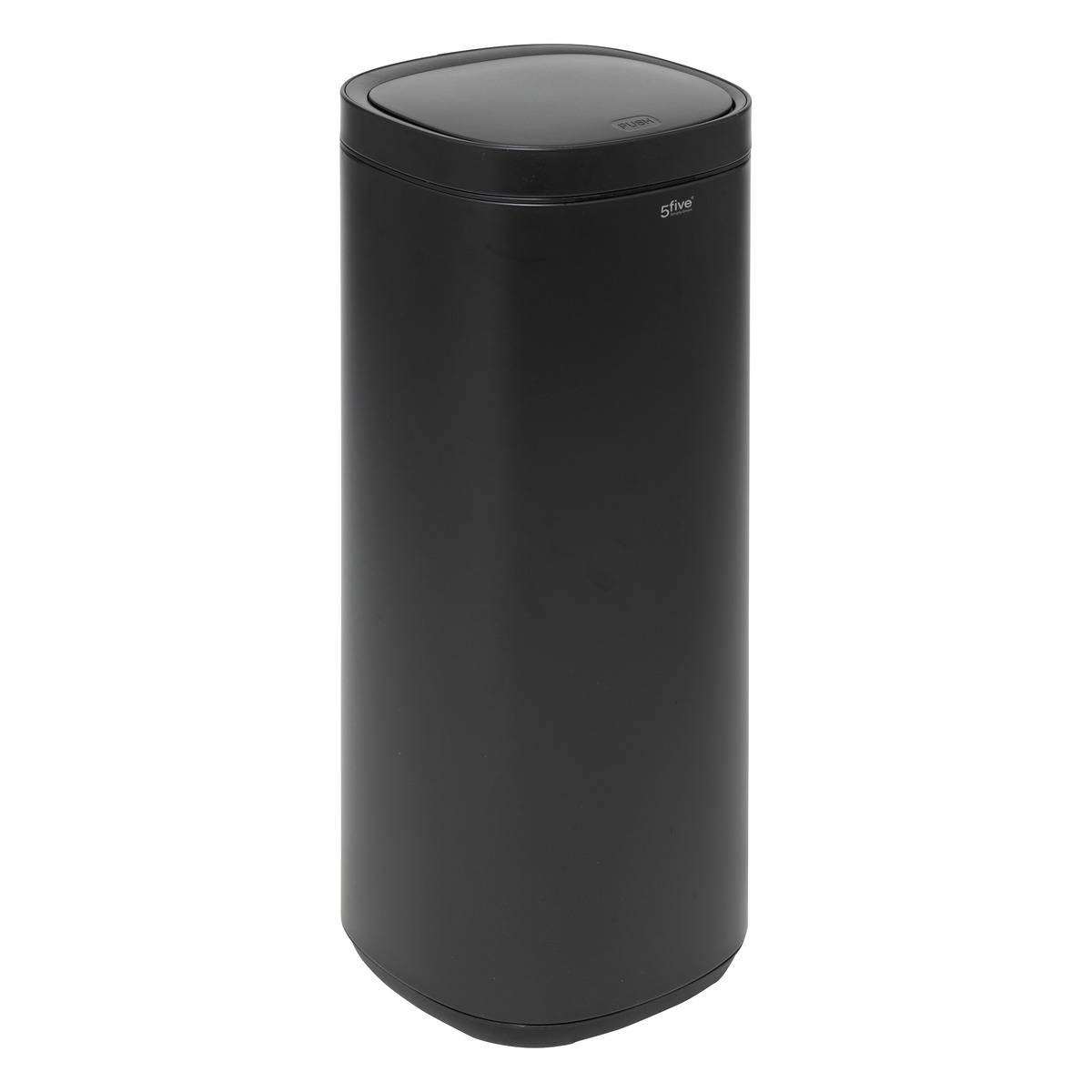 5Five Simply Smart 5Five, Pattumiera Nera In Metallo 50L Negro , Leroy Merlin