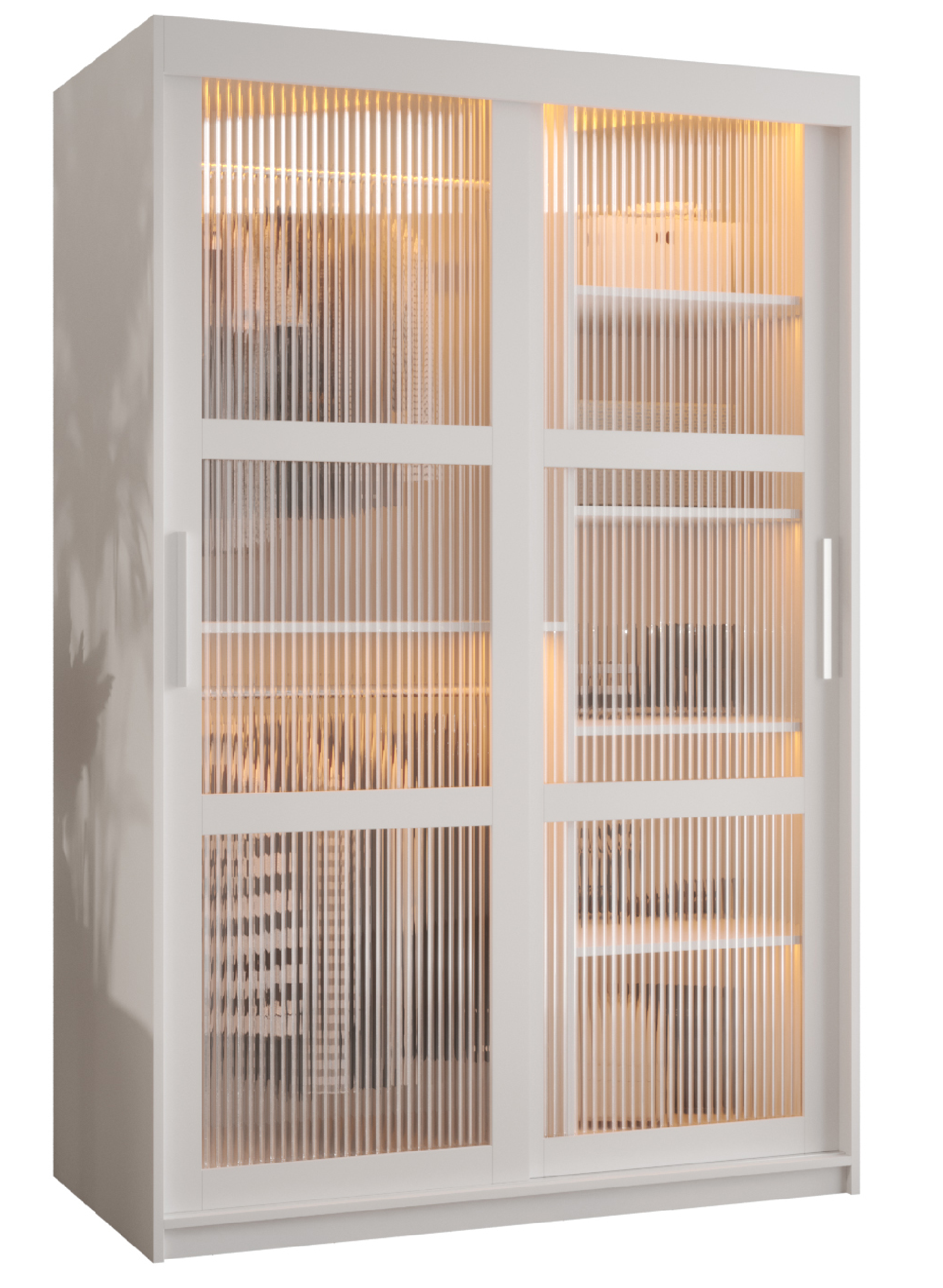 Szafa przesuwna Flutes 120 x 62 x 200 biały