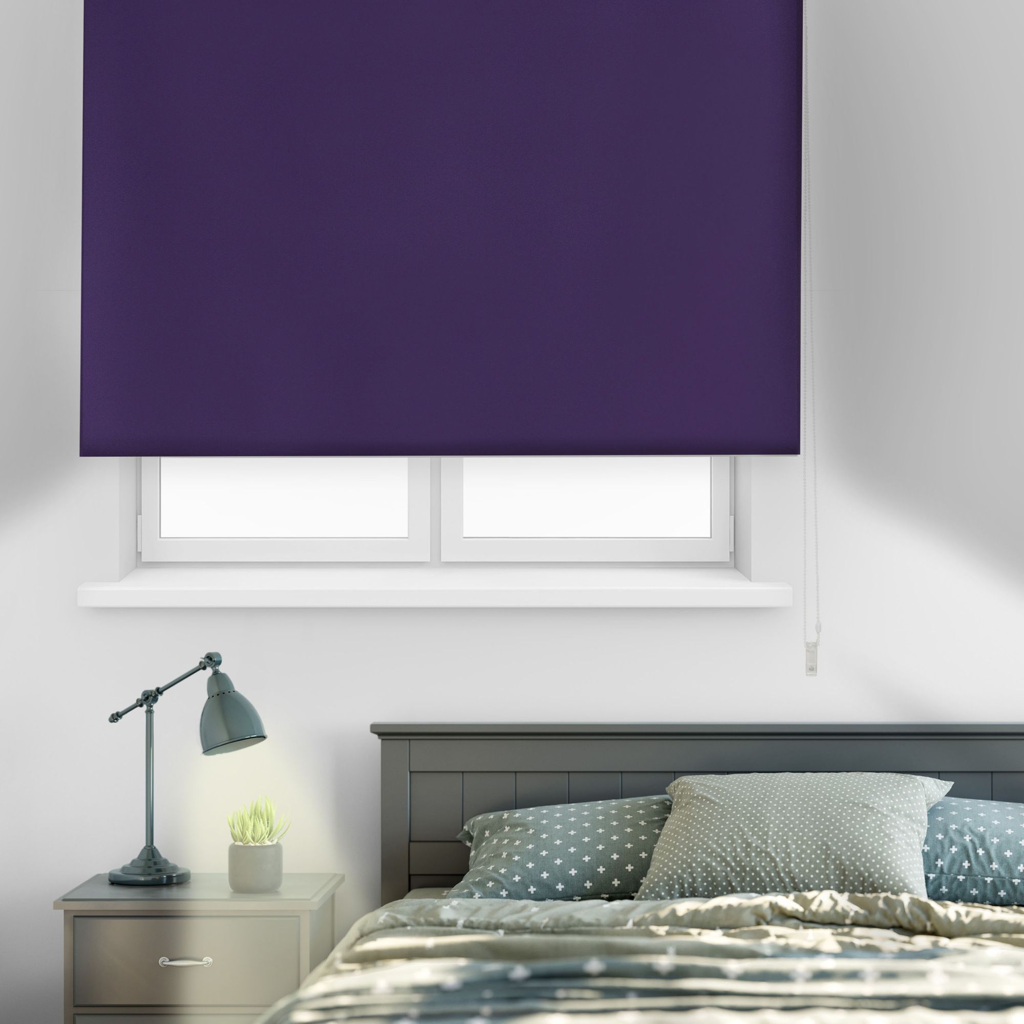 Ecommerc3 | estor enrollable opaco premium tamaño 120x165 - estor opaco tamaño tela 117x160 - estor enrollable blackout color violeta