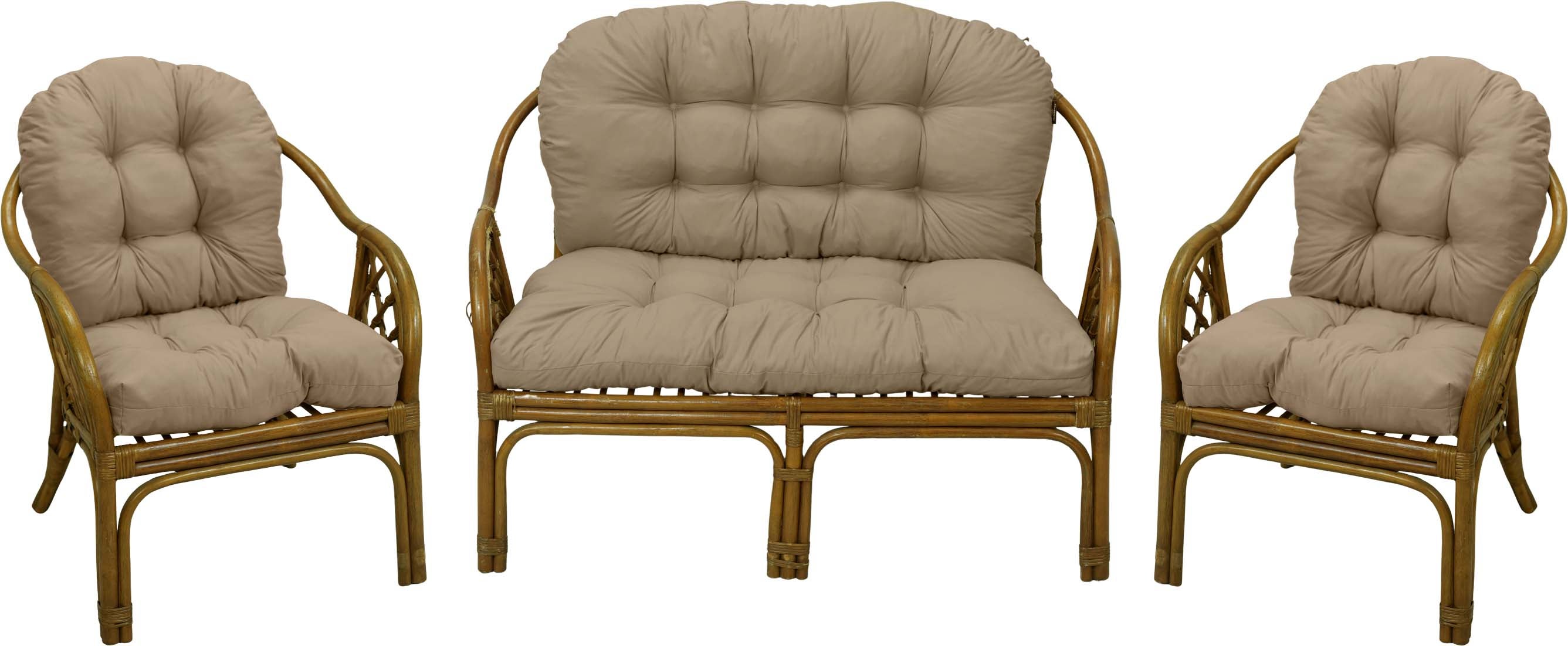 Poduszki na meble rattanowe AMPO komplet beżowy silikon 1 kpl.