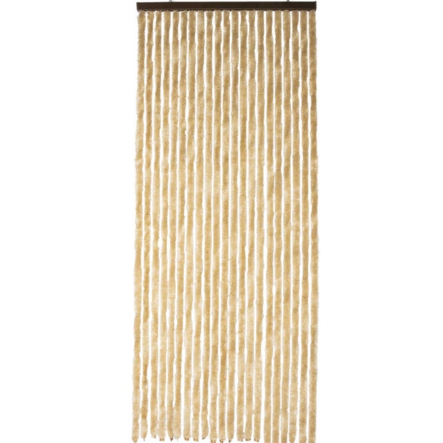 Rideau chenille beige uni WERKA PRO 90 x 220 cm