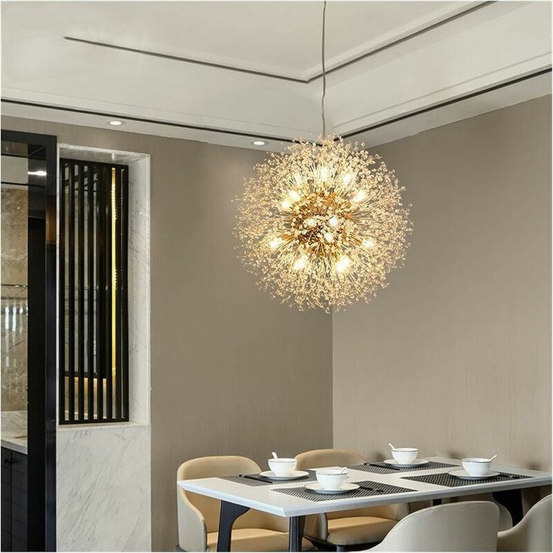 Plafonnier LED en forme de pissenlit, idéal pour les salons familiaux, 8 lumières - 2