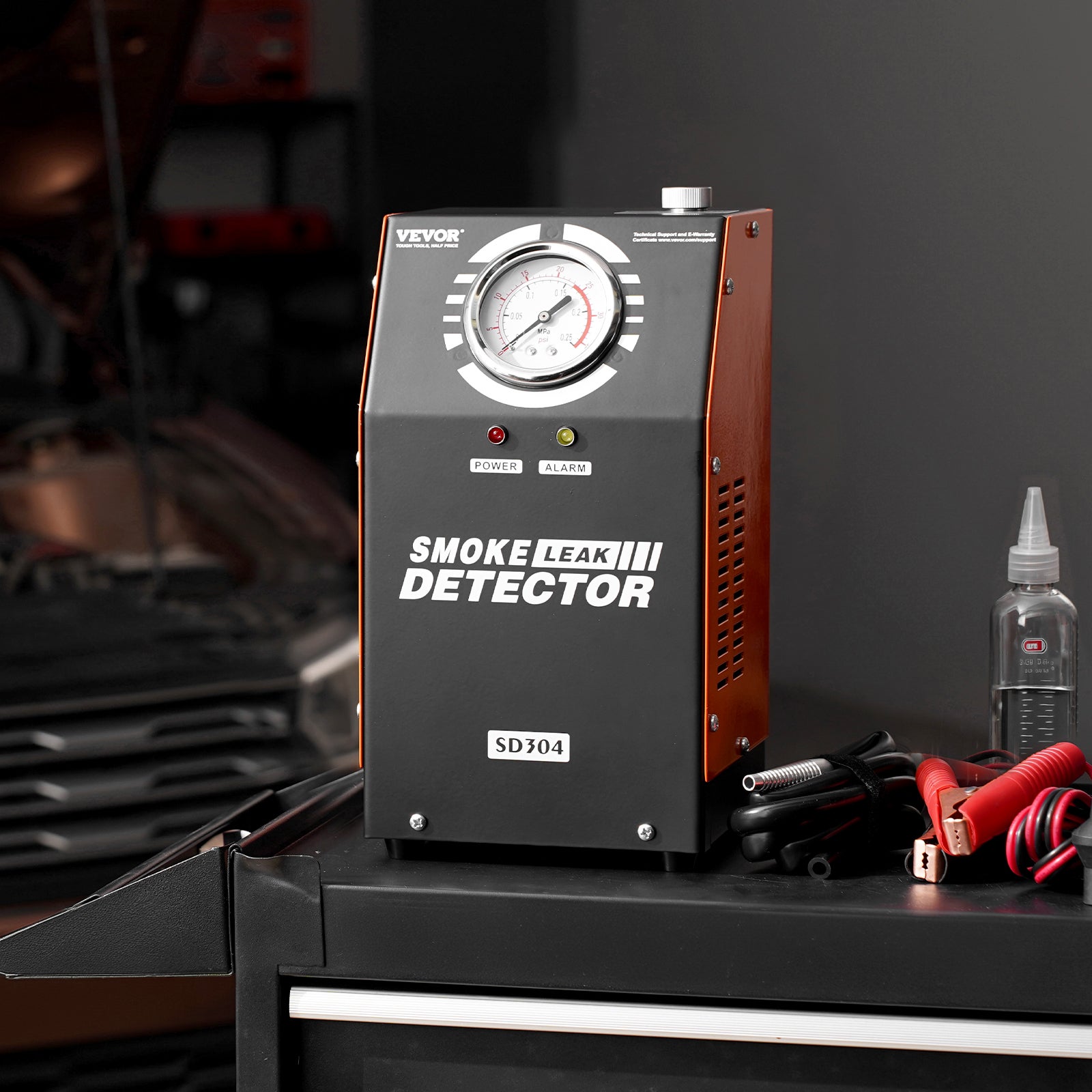 Détecteur de fuite VEVOR de carburant 2 Modes, pompe à air et manomètre intégrés, testeur de fuite de tuyau de système d'échappement de voiture - 8