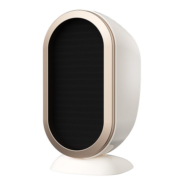 Calefactor eléctrico portátil de 1200 W, mini calefactor de escritorio PTC con calentamiento rápido, ideal para oficinas y dormitorios, color blanco.