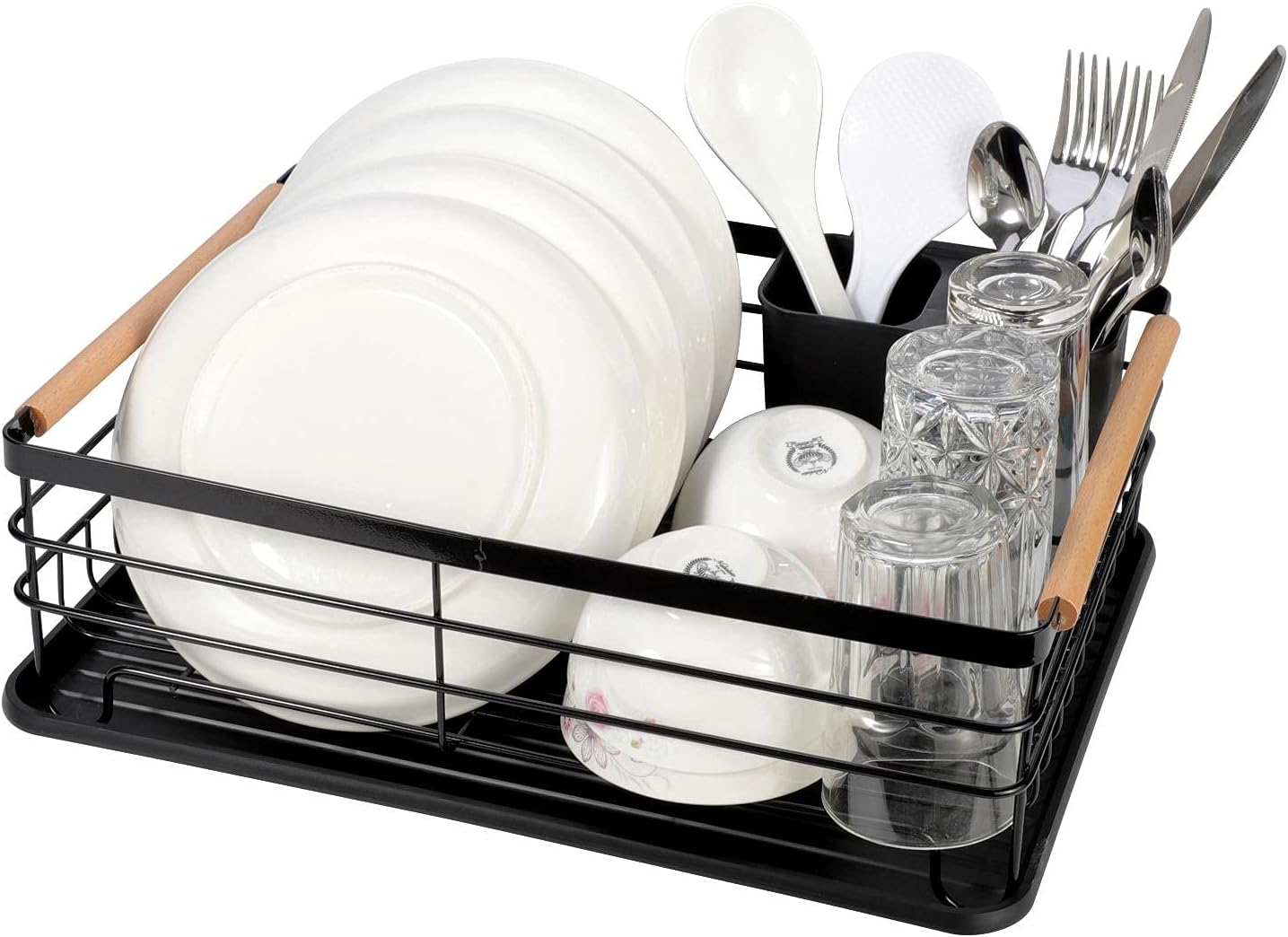 Égouttoir à Vaisselle, égouttoir à Vaisselle Peu Encombrant Avec Porte Couverts Egouttoir Evier De Cuisine Avec Pieds Sureleves Egouttoir 98359882