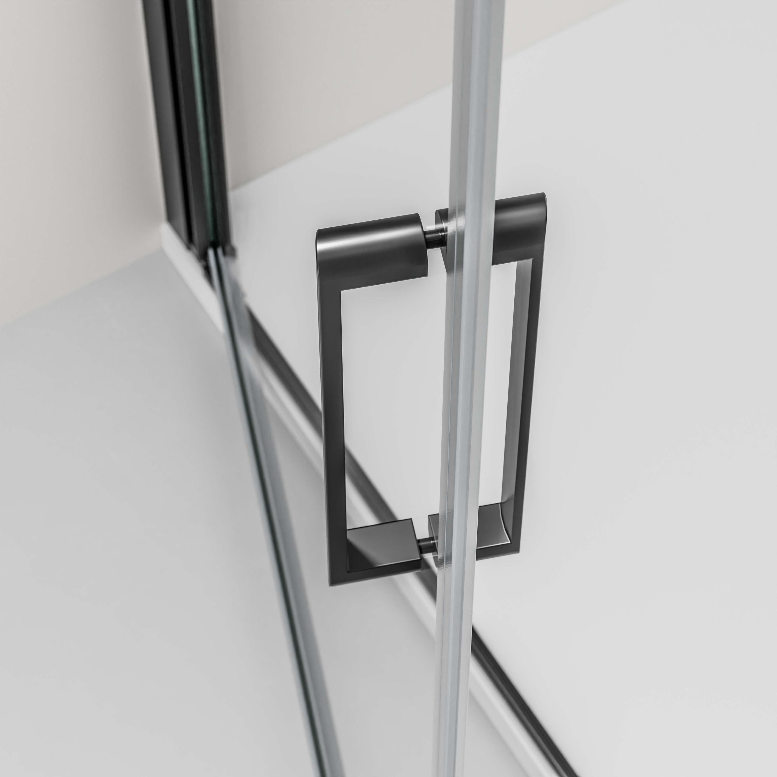 Bernstein Kabina prysznicowa narożna czarna EX416S szkło ESG 6mm – 80x80 cm - 4