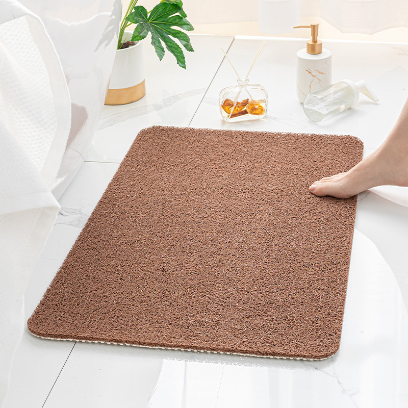 Tappetino Doccia In Luffa Antiscivolo 50x80 Cm - Morbido, Anti Muffa E Drenante | Grigio Per Bagno E Doccia